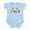 Sky Blue, variant on - DISC GOLF Coach Infant Bodysuit - Baby Light Bodysuit, Size Newborn - 24 Months