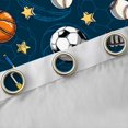 thumbnail image 4 of jejeloiu Boys Ball Game Black Out Curtains,Football Basketball Rugby Curtains Pack of 2 (42x63 Each) For Boys Teens, 4 of 6