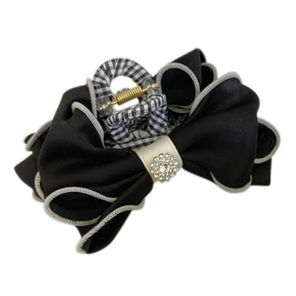 Hair Bows Claw Clip Fabric Bow Clip for Women's Large Curled Hair Clip`