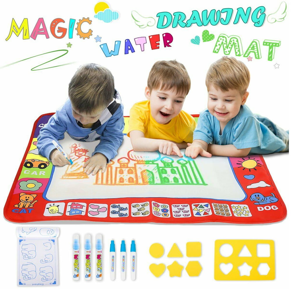 🔥 Water Drawing Aqua Magic Mat Drawing Painting Activity for Kids Writing  Board