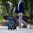 thumbnail image 3 of HELLHERO Polyester Spandex Luggage Protective Sleeve for Travel Anti Abrasion Anti-stain Anti-dust, Flower, 3 of 7