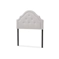 thumbnail image 2 of Bowery Hill Modern Upholstered Twin Headboard in Grayish Beige, 2 of 5