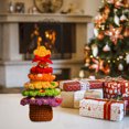 thumbnail image 2 of Handmade Crochet Christmas Tree Hand-Woven Holiday Decoration, Birthday Gifts for Family Friends Women, Christmas Party Home Decor, 2 of 8