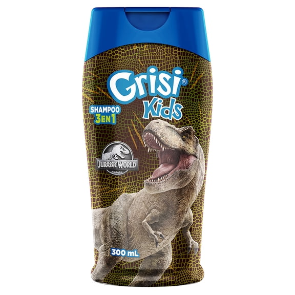Shampoo Grisi Kids 3 en 1 jurassic world 300 ml varios modelos 1 pza