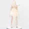 thumbnail image 4 of 2026 New Floral Fairy Dress Women Cosplay Waist Cinching Slimming Backless Mesh Layered Bustier Puffy Dress, 4 of 5