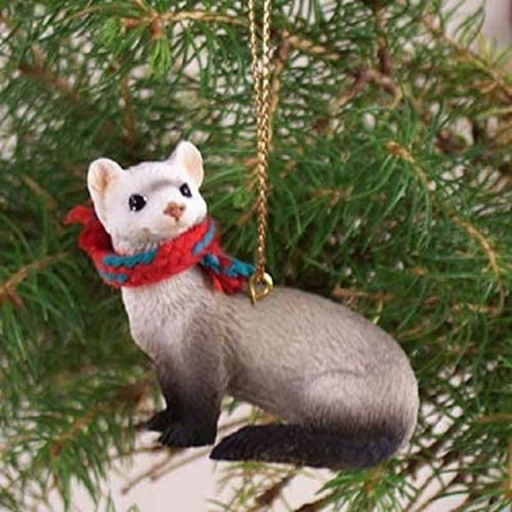 Conversation Concepts Ferret Tiny Miniature One Christmas Ornament - Delightful!