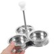 thumbnail image 4 of GOOHOCHY Hervidor de huevos, molde para hueveras, cocedor de huevos escalfados de acero inoxidable, 3 tazas, hervidores de huevos, sartenes para escalfar huevos para el desayuno, cocinar huevos, 4 of 7