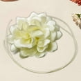 thumbnail image 3 of yuksok Choker Rose Flower Lace up Necklace Fashion for Anniversaries Events Parties White, 3 of 9