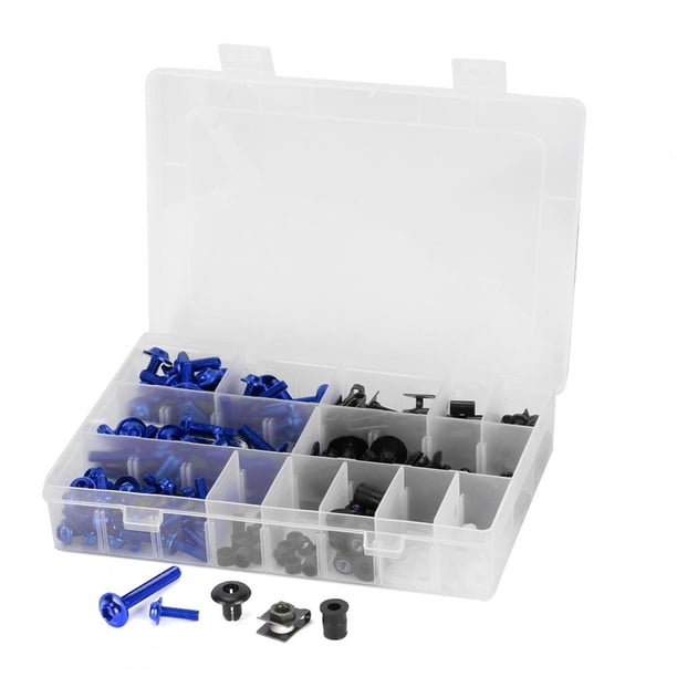 Alamor 137Pcs Carenado Perno Kit Sujetador Clip Tuerca Tornillo Para Sportbikes Motocicleta - Rojo