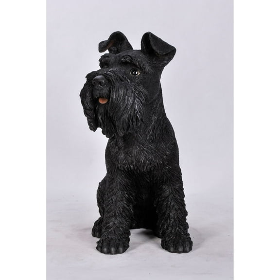 Hi-Line Gifts 13" Sitting Schnauzer Outdoor Garden Statue