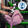 thumbnail image 5 of White and Black Of Leopard Print Hot Yoga Mat Towel Non Slip for Hot Yoga - Quick-Drying Yoga Mat Cover with 4 Corner Pockets with Travel Bag - Hot Yoga Towel Non Slip 70"x26", 5 of 6