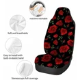 thumbnail image 3 of Red Roses Front Car Seat Covers 2pc Romantic Love Automotive Seat Covers Car Accessories Car Seat Protector Universal, 3 of 6