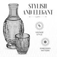 thumbnail image 6 of Elle Décor Vintage Bedside 33 oz. Water Carafe With Tumbler - Gray, 6 of 7