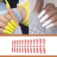 thumbnail image 2 of Uñas postizas largas cortas multicolor Minnieouse manicura de uñas accesorios de belleza DIY cubierta completa puntas de arte Rosa oscuro, 2 of 5