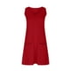 thumbnail image 4 of Vestido sin mangas con cuello en V para mujer, estilo informal y holgado con bolsillos, tejido de poliéster, tallas S-XXL, para playa/fiesta, 4 of 5