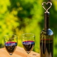 thumbnail image 5 of Wine Stopper - Double Heart Wine Bottle Stoppers Bridal Shower Anniversary Party Decor, Reusable Wine Stoppers Leak Proof Wine Corks Bottle Cover for Keeping Standard Bottles Wine Champagne Fresh, 5 of 6
