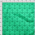 thumbnail image 4 of oneOone Cotton Cambric Green Fabric Nautical Fabric For Sewing Printed Craft Fabric By The Yard 56 Inch Wide, 4 of 4