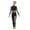 Black, variant on TTAO Kids Girls Full Body Dance Unitards Ballet Gymnastics Clothes Mesh Splice Figure Skating Jumpsuit Green 6