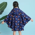 thumbnail image 4 of MIASHUI Ponchos de Pluie pour Enfants Imperméables Réutilisables pour Garçons et Filles Manteau de Pluie, Navy, TG, 4 of 4
