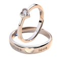 thumbnail image 1 of Set of 2 Purple  Adjustable Open Rings Engagement Rings Y2K Adjustable Rings Alloy Material Aesthetic Jewelry FGS, 1 of 7