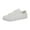 3White, variant on Women's Fashion Sneakers Flat Low-Top Lace-Up Comfortable School Casual Tennis Shoes Walking Travel Shoes Dress Sneakers(Color:Yellow,Size:7.5)