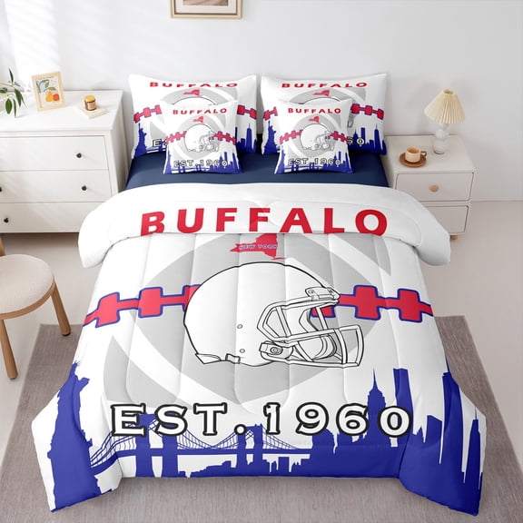 Castle Fairy Football Twin Bedding Sets for Kids Boys,Ball Gamer Bedding Comforter Set