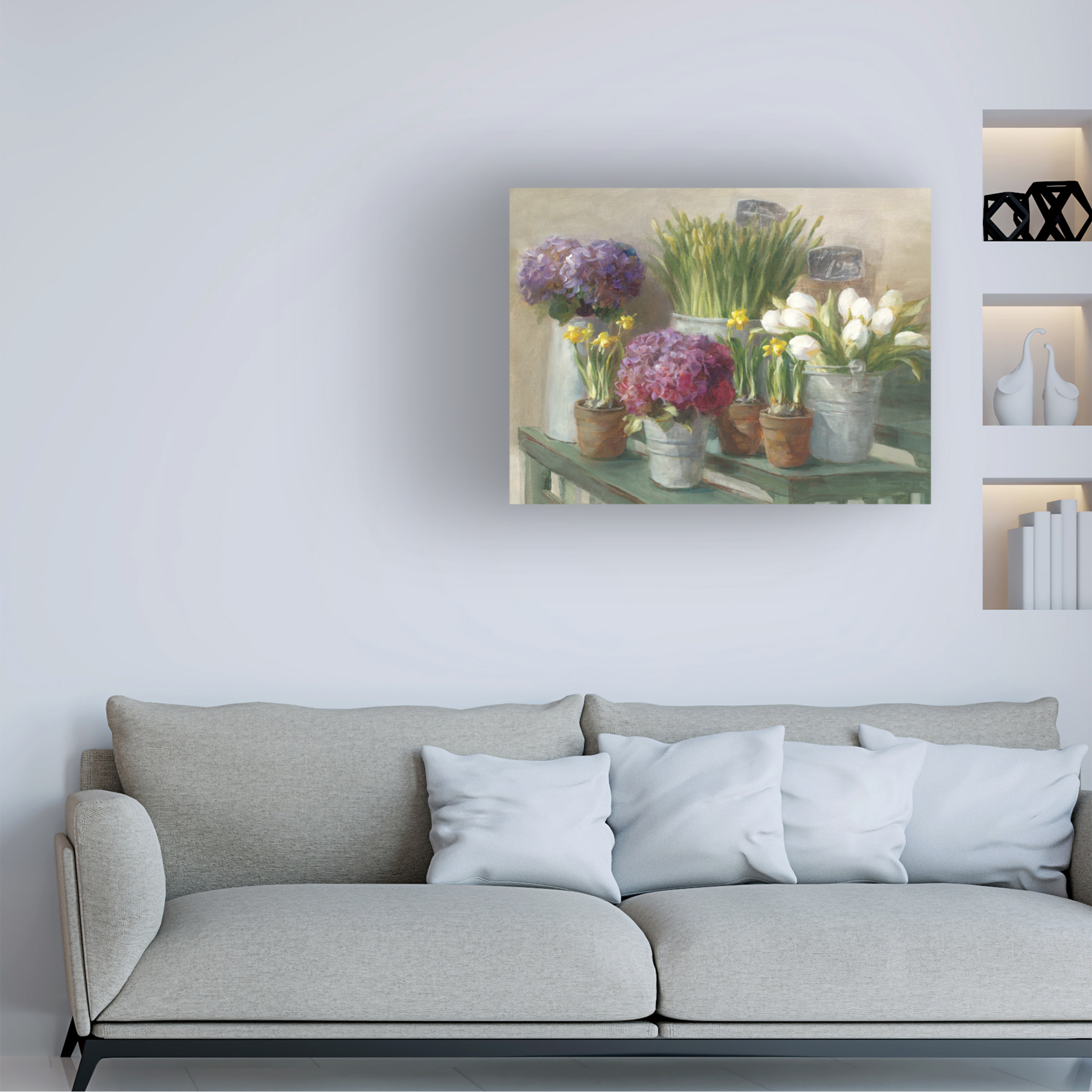 Trademark Fine Art 'Les Fleurs Printemps' Canvas Art by Danhui Nai
