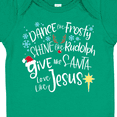 thumbnail image 4 of Inktastic Dance Like Frosty, Shine Like Rudolph, Give Like Santa Boys or Girls Baby Bodysuit, 4 of 5