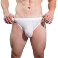 thumbnail image 4 of HVOBTTY Mens Fashion Classic Briefs, Everyday Comfortable Briefs for Men, Men's Casual Soft Solid Color Ice Silk Breathable Seamless Sports Briefs White, XXL, 4 of 4