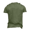 thumbnail image 4 of Rggeeun Men'S T-Shirts Red White And Blue 250Th Anniversary Prints Crew Neck Short Sleeve For 4th Of July Festive Celebration Vintage Tee,Green,Xl, 4 of 4