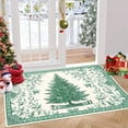 thumbnail image 2 of 2'x3'  Living Room Area Rug Christmas Large Bedroom Rugs Non Slip Washable Xmas Decoration Dining Room Throw Carpet Soft Low Pile Snowflakes Rugs for Holiday Festival Boho Rug for Nursery Kitchen, 2 of 9