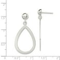 thumbnail image 2 of FB Jewels Sterling Silver Teardrop Post Dangle Earrings, 2 of 2
