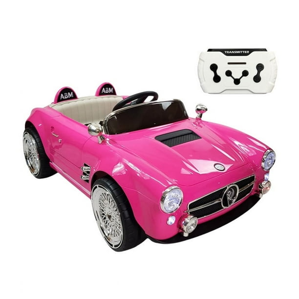 Montable Eléctrico The Baby Shop - con control remoto, Bluetooth, 12v, luz, sonido Rosa -