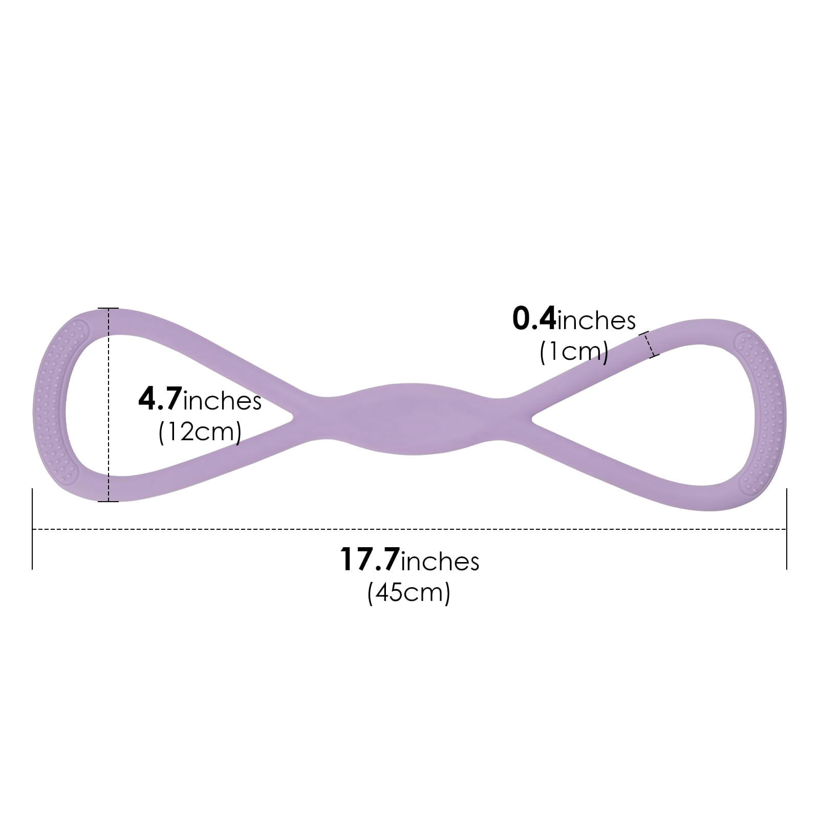 2 Pack Figure 8 Resistance Bands with Handles, Silicone Exercise Bands for Arm, Back, Chest, Shoulder, 15 & 25LB Set