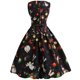 thumbnail image 3 of Vestido de fiesta de noche de Navidad sin mangas con cuello redondo y estampado vintage para mujer Pompotops  ghjkhdj6455, 3 of 8