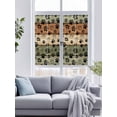 thumbnail image 4 of Non-Adhesive Static Cling Window Tint, Grey Green Dog Paws Window Privacy Film Frosted, Farmhouse Vintage Modern Brown Wood Insulated Windows Frosted Films for Living room, 35.4 x 78.7 Inches, 4 of 9