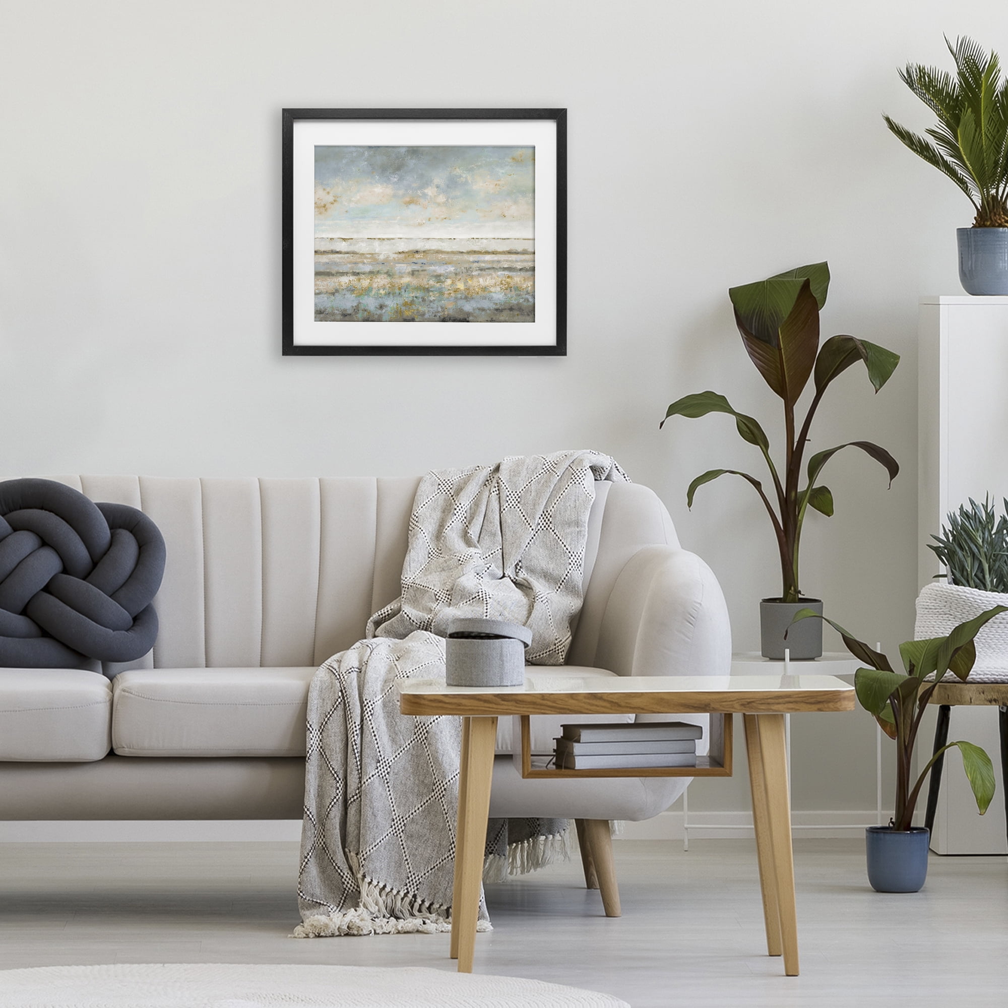 Stupell Industries Contemplative Mood Abstract Black Framed Print Under Glass, design by Lorenzo Collective