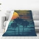 thumbnail image 1 of Balery Palm Trees Manta de Felpa Suave y Acogedora – Cobija de Franela Aterciopelada para Cama, Lavable y Cálida para Sofá, Mascotas, Transpirable-50"x40", 1 of 7