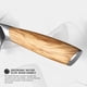 thumbnail image 5 of Cuchillo de Chef Japonés Hecef 8 pulgadas acero de Damasco, 5 of 9