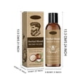 thumbnail image 3 of HOARBOEG Men's Beard Cleansing Effect Strong Beard Cleansing Moisturizing 100ml Clearance Sale, 3 of 9