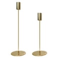 thumbnail image 1 of 2PCS European Style Candleholder Candle Cup Simple Iron Art Adornment (Golden), 1 of 1