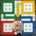 thumbnail image 6 of 19.68" x 19.68" Ludo Game Mat, Classic Board Game Mat, Non-Slip Noise Reducing Table Cover, Portable Washable Game Mat for Ludo, Parcheesi, Family Game Night, 6 of 8