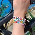 thumbnail image 2 of KELITCH Women Flexible Stretch Bracelets Tila Miyuki Beaded Bracelets Handmade Boho Bracelets Girls Fantastic Souvenirs, 2 of 5
