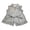 Grey, variant on Kids 2 Piece Summer Outfit Set Sleeveless Zip-Up Ruffle Collar Polo Top Matching Short Sets Cute Casual Lightweight Sweatsuit (Navy, 11-12 Years)