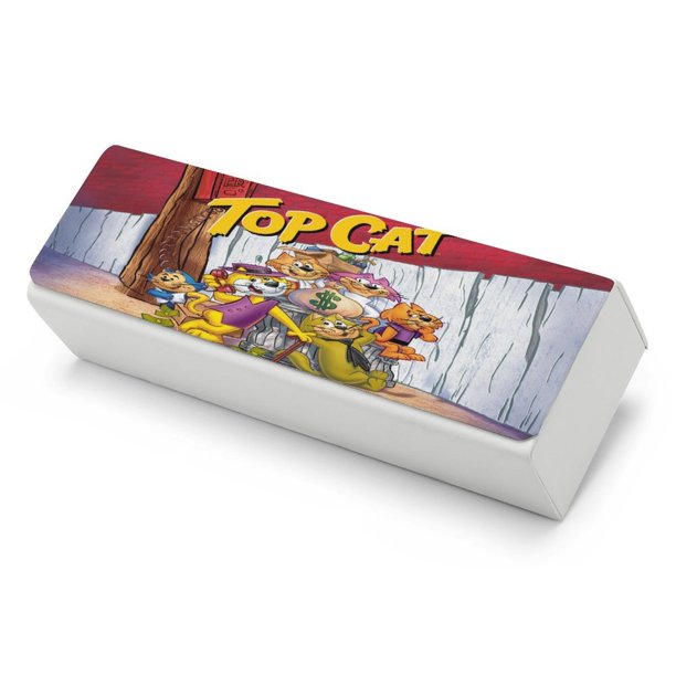 Don Gato y su Pandilla Estuche Rígido para Gafas de Cuero PU Protector con Forro de Felpa Premium Suave para Hombres y Mujeres