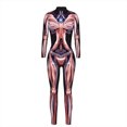 thumbnail image 3 of Disfraz de Halloween con tecnología futurista para mujer y hombre, mono de fiesta con estampado 3D, mono mecánico de robot, mono de carnaval, 3 of 5