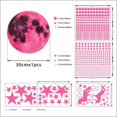 thumbnail image 3 of 3 uds brillan en la oscuridad Luna y estrellas para techo pegatinas de pared para guardería pegatinas luminosas por la noche para habitación de cama de niños, 3 of 5