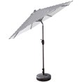 thumbnail image 3 of Parasol de Marché de Table de Patio de 9 Pieds avec Base Ronde en Bronze, 3 of 6
