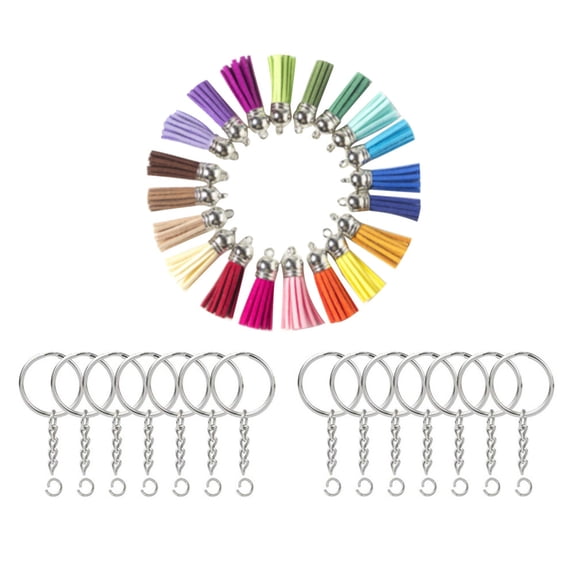 FRCOLOR  100 Pcs Key Chain Chains for Crafts Unique Keychains Keyring