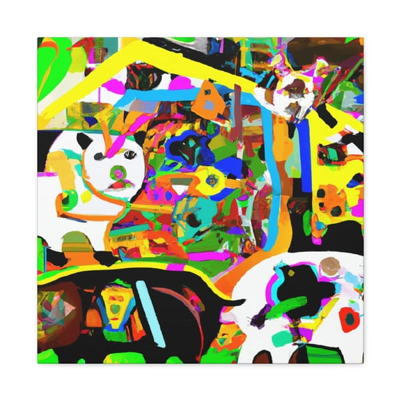 Cute Guinea Pig Portrait - Canvas